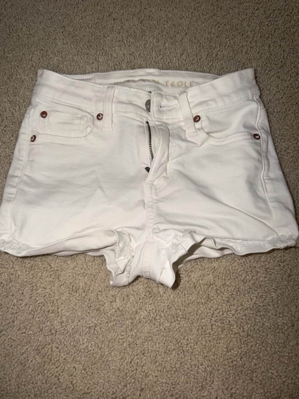 White Women's Denim Shorts American Eagle